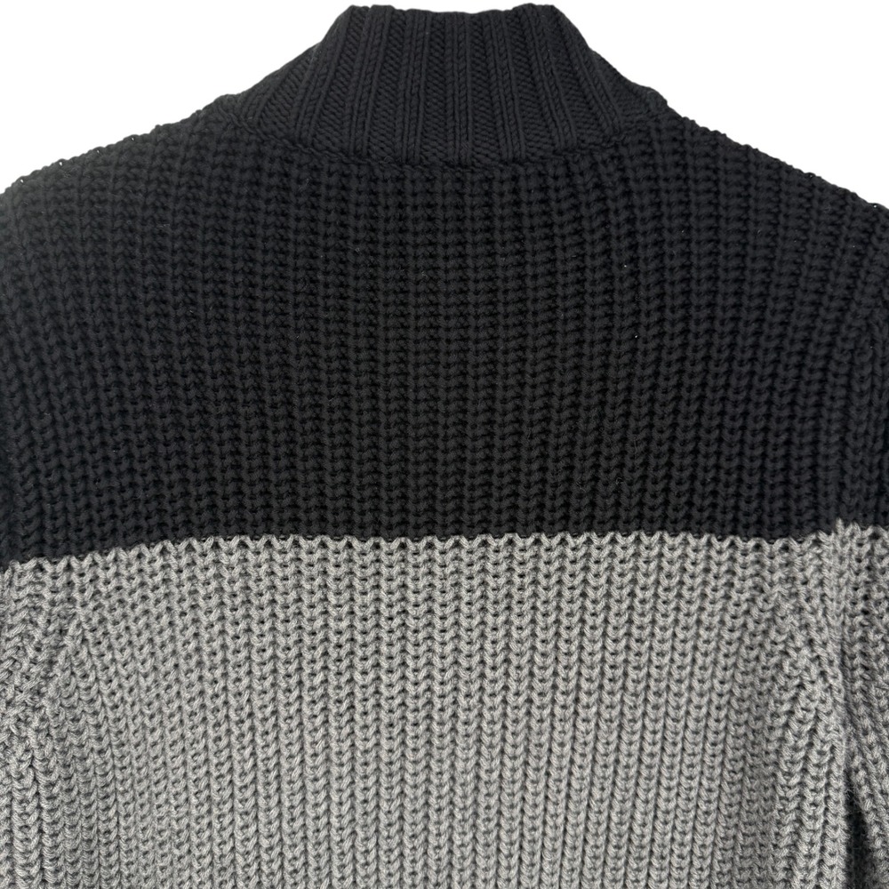 Alp N Rock Women XL Full Zip Chunky Knit Cardigan Sweater Organic Cotton Blend - Picture 5 of 8